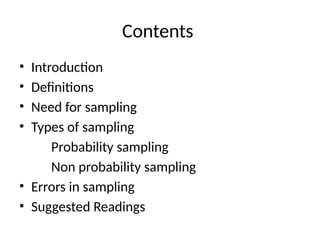 Sampling techniques Probability Design examples | PPTX