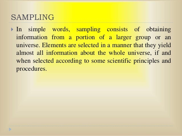 Sampling Techniques