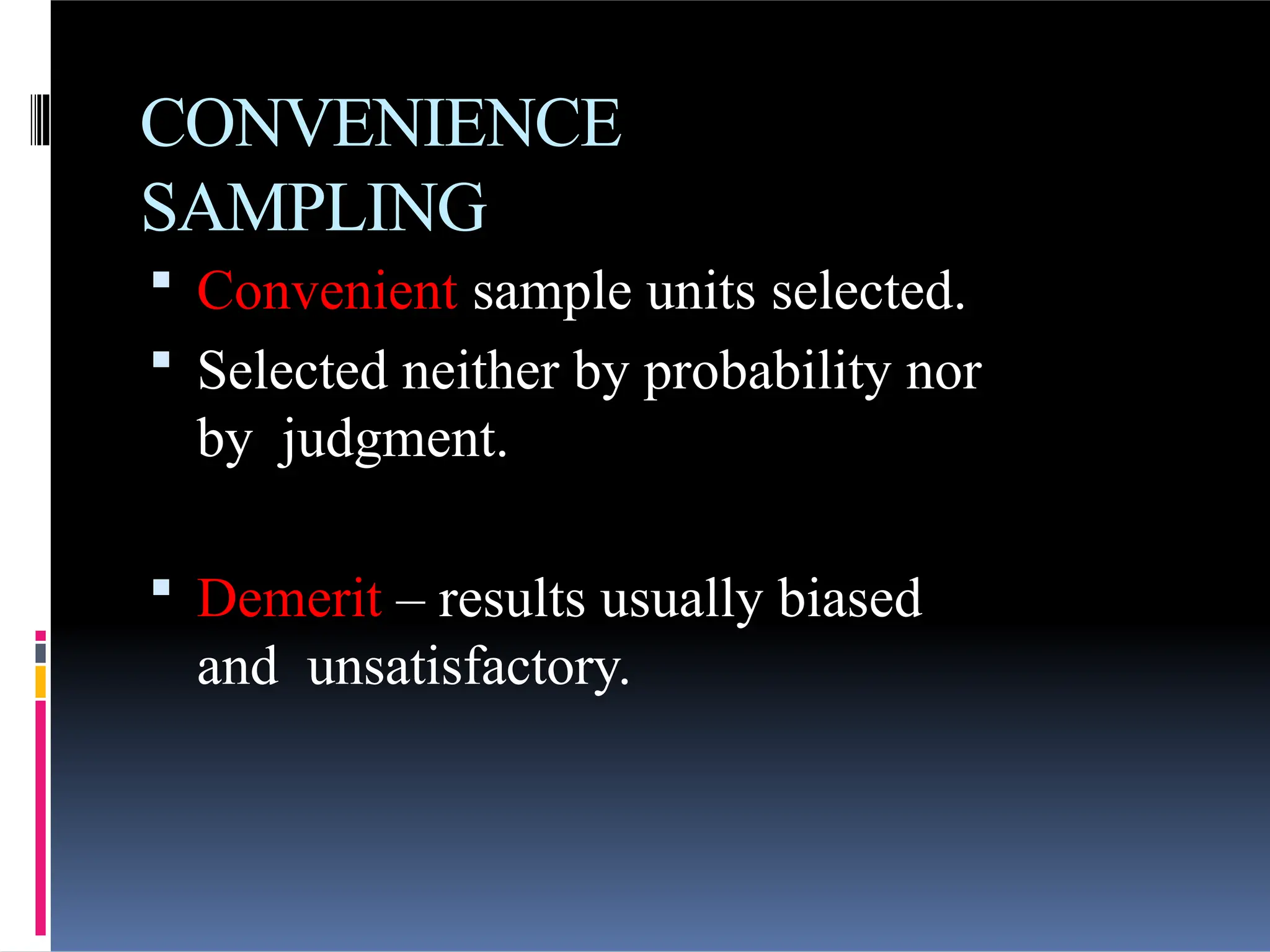 Sampling techniques types advantages disadvantages | PPTX