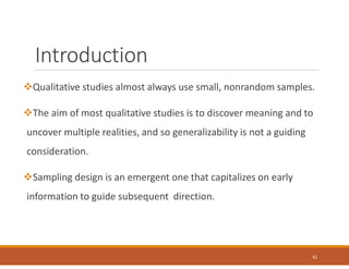 Comprehensive Guide to Sampling Methods in Qualitative Research | PDF