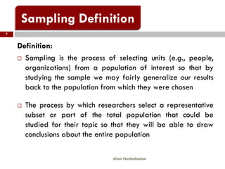 Sampling Techniques and Sampling Methods (Sampling Types - Probability Sampling and Non Probability Sampling)