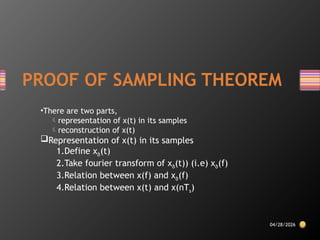 Understanding Sampling and the Nyquist Theorem in Signal Processing | PPTX