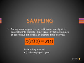 Sampling theorem | PPTX