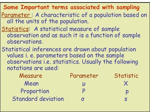 Sampling theory
