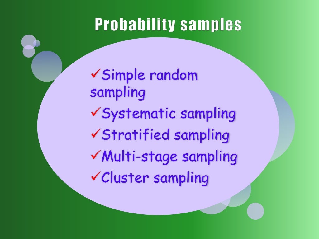 Sampling theory