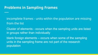 Student Sampling Sign Sampling Data for student research methods | PPTX
