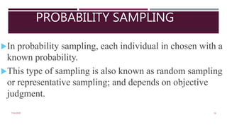 Basics of Educational Statistics (Sampling and Types) | PPT