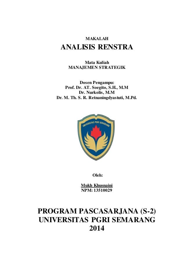 Analisis Renstra Analisis Renstra