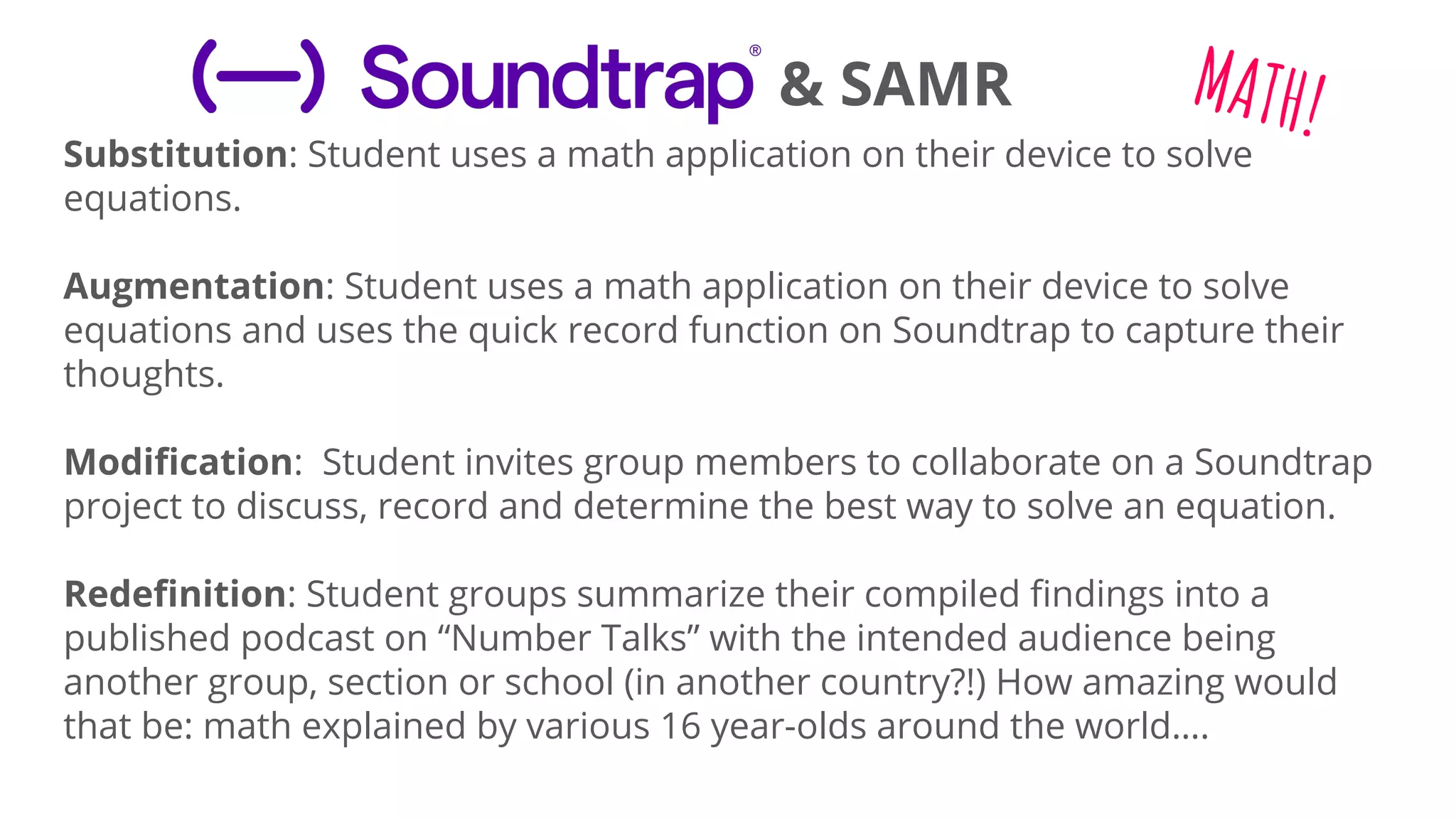 Soundtrap & SAMR | PDF