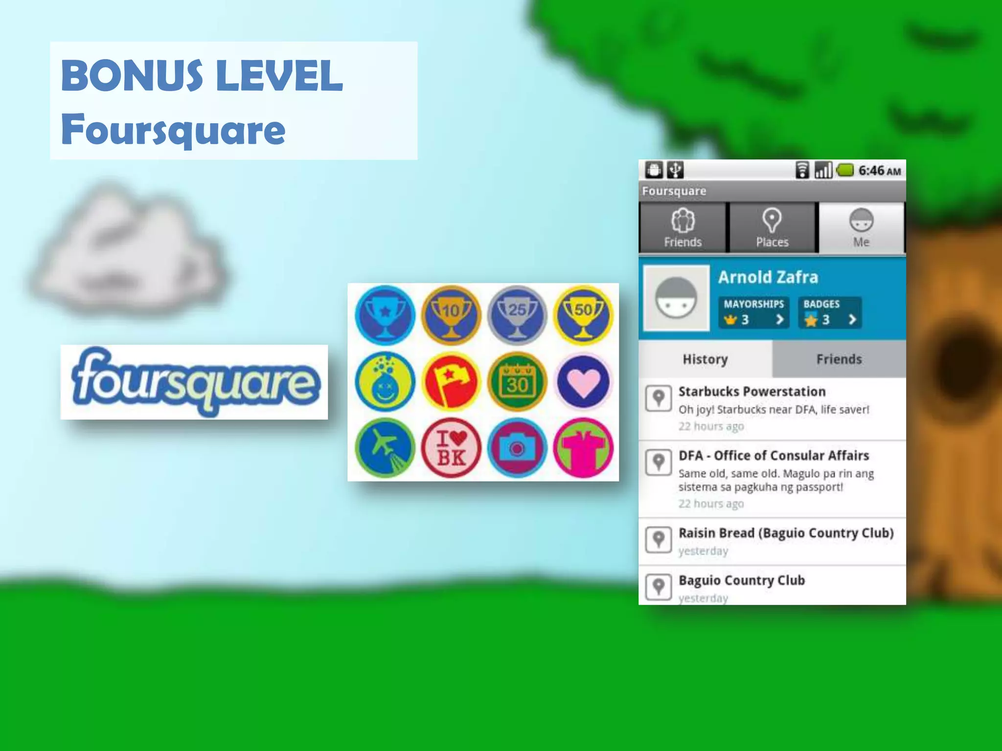 BONUS LEVELFoursquare