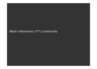 Black influencers (???) community
57
 
