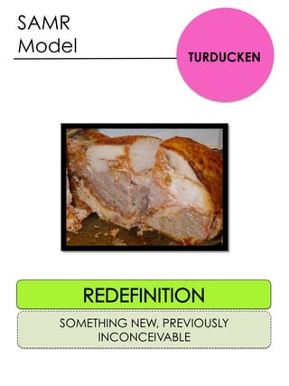 SOMETHING NEW, PREVIOUSLY
INCONCEIVABLE
SAMR
Model TURDUCKEN
 