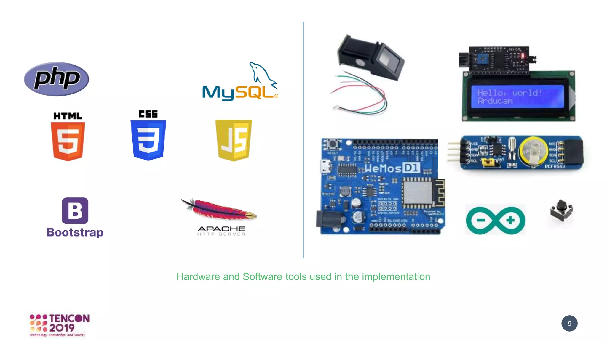 GRAPHICBULB 9
Hardware and Software tools used in the implementation
 