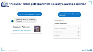 Sam’s Club Confidential4
“Ask Sam” makes getting answers is as easy as asking a question
 
