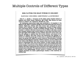 Multiple Controls of Different Types
Am. J. Epidemiol. (1979) 109 (3): 309-319.
 
