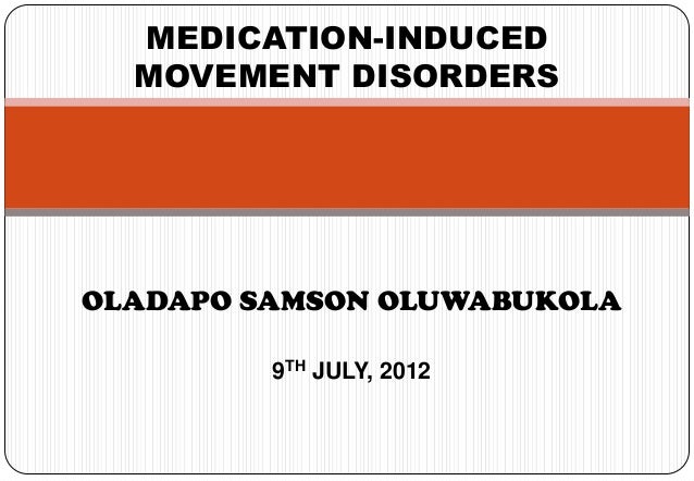 Drug induced movement disorders ppt
