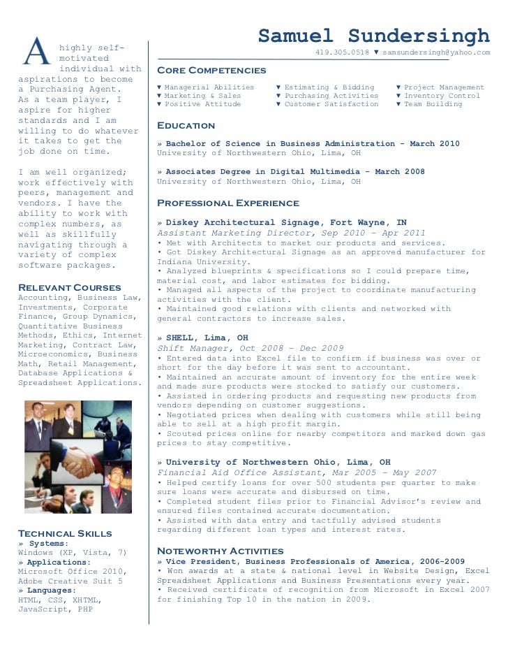 purchasing agent resume purchasing agent resume