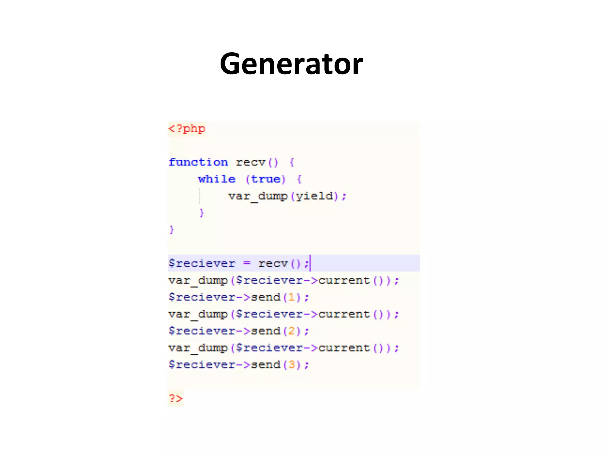 Generator	
  
 