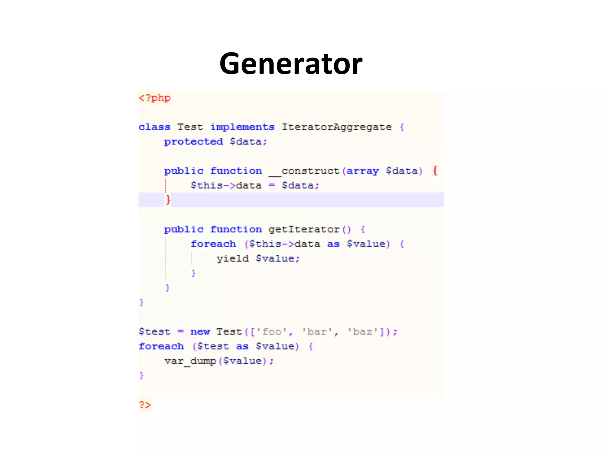 Generator	
  
 