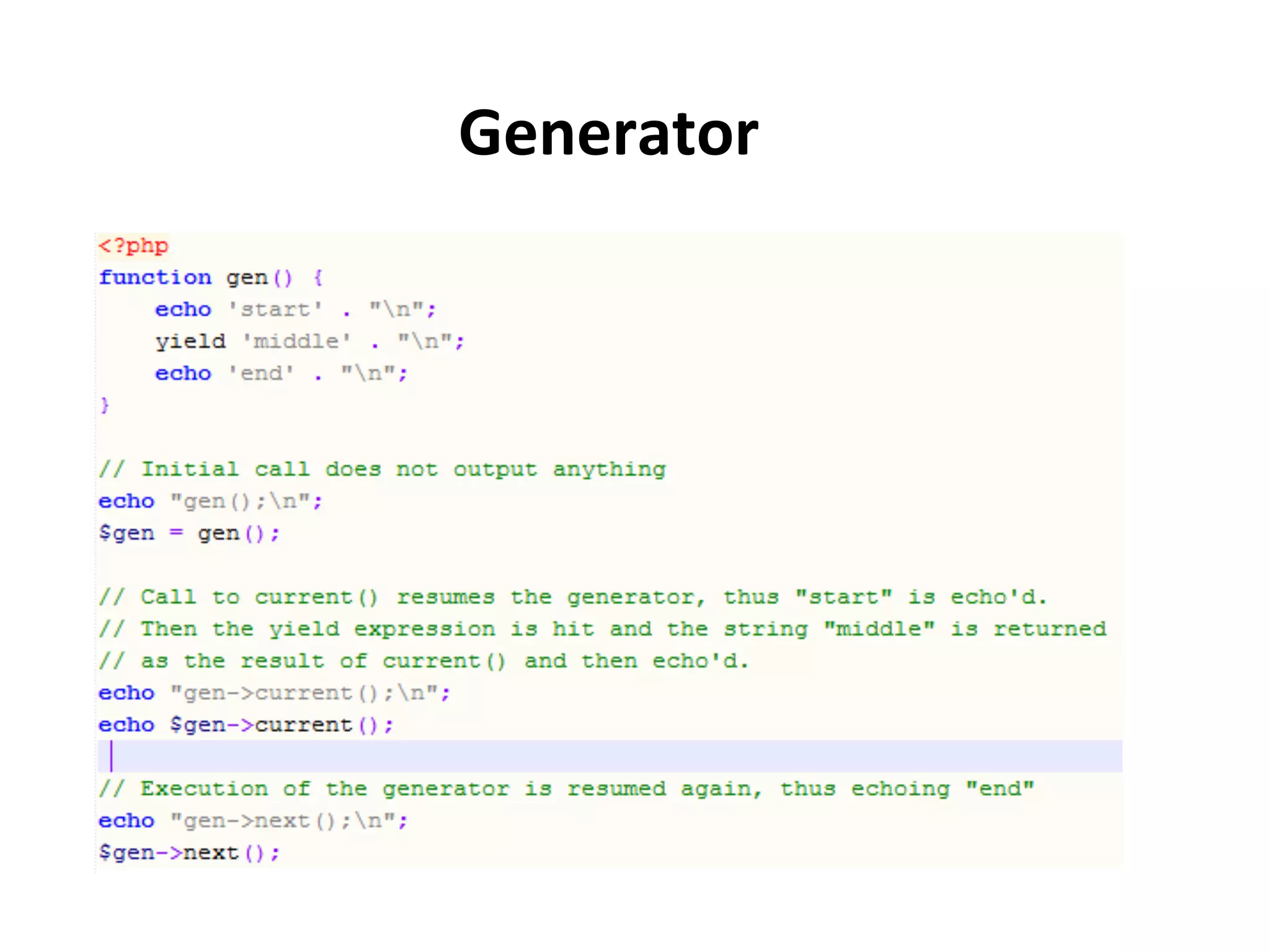 Generator	
  
 