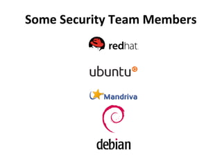 Some	
  Security	
  Team	
  Members	
  
 