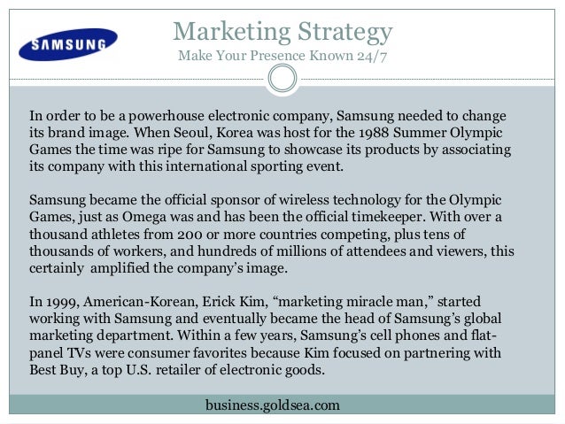 marketing research of samsung company