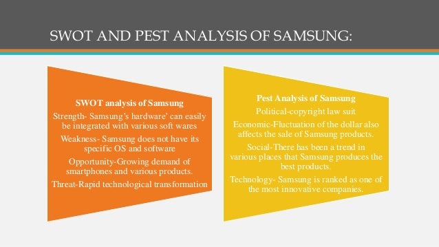 Swot analysis of samsung electronics