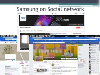 Samsung on Social network 
 