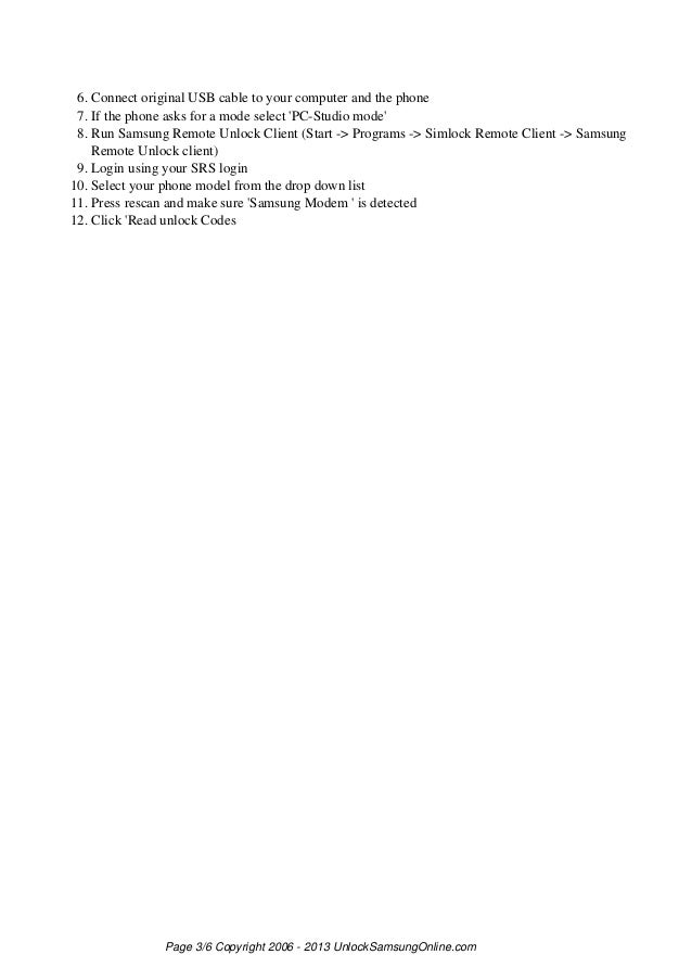 Samsung C3510t Unlock And Repair By Cable Manual