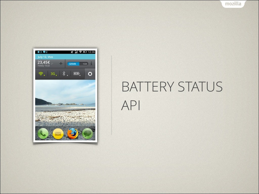 BATTERY STATUS API