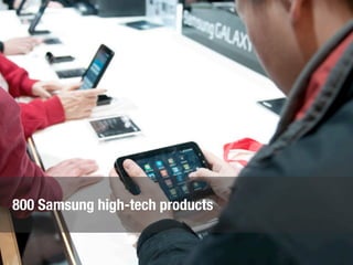 800 Samsung high-tech products
 
