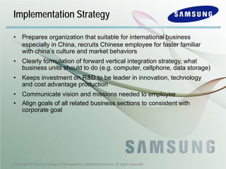 Samsung Electronics Case Study | PDF