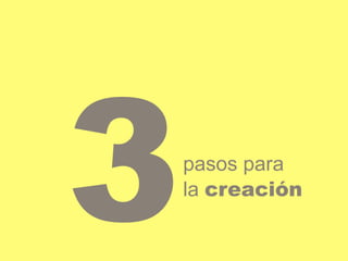 pasos para 
la creación 3 
 