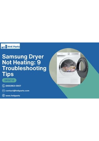 Samsung Dryer Not Heating - 9 Troubleshooting Tips