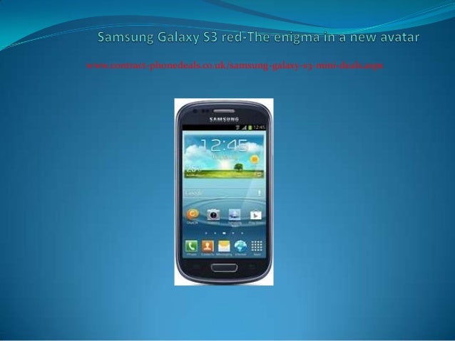 Samsung Galaxy S3 Red The Enigma In A New