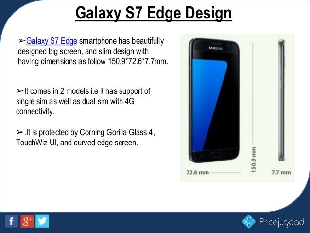 samsung galaxy s7 edge full specifications features and price samsung s7 edge screen size