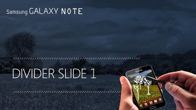 samsung galaxy ppt template