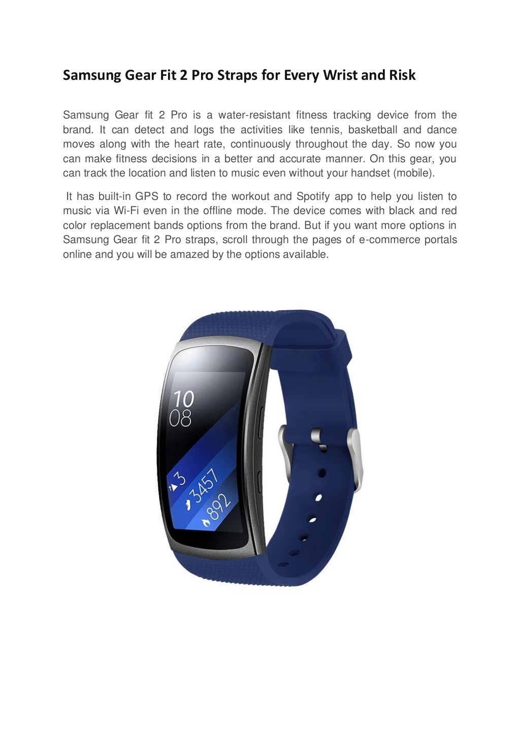 samsung gear fit2 pro strap