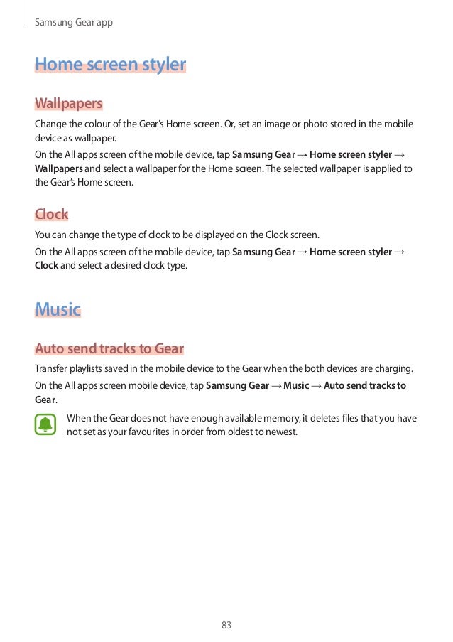 Samsung Gear S Sm R750 User Manual