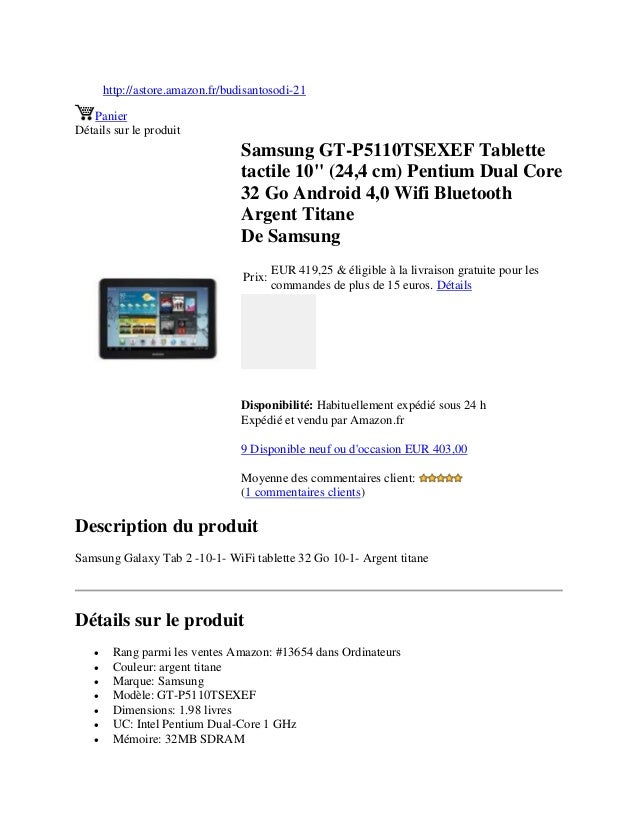 f samsung exe samsung gt p5110 tsexef tablette tactile 10 inci 24 4 cm pentium du f samsung exe samsung gt p5110 tsexef tablette tactile 10 inci 24 4 cm pentium du