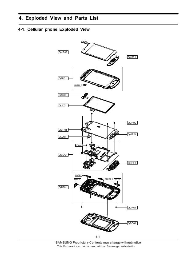Samsung gt s5570 galaxy mini 04 exploded view and parts list