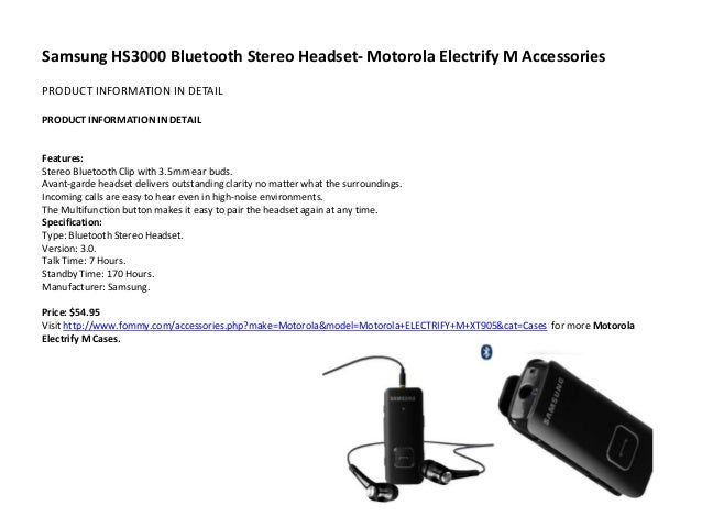 hs3000 bluetooth headset