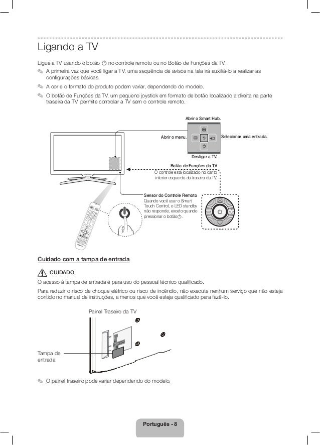 Samsung TV LED Série 5500 Manual de Instruções da Televisão
