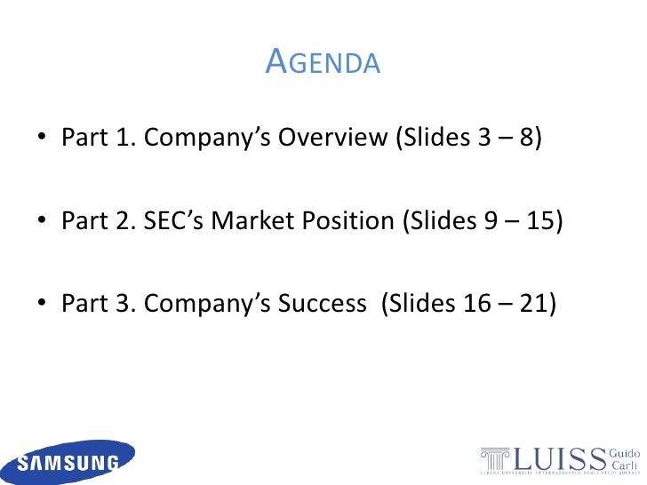 samsung presentation company overview slides