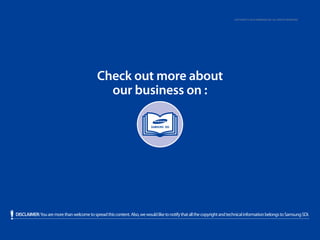 Copyright © 2013 Samsung SDI. All rights reserved

Check out more about
our business on :

DISCLAIMER: You are more than welcome to spread this content. Also, we would like to notify that all the copyright and technical information belongs to Samsung SDI.

 