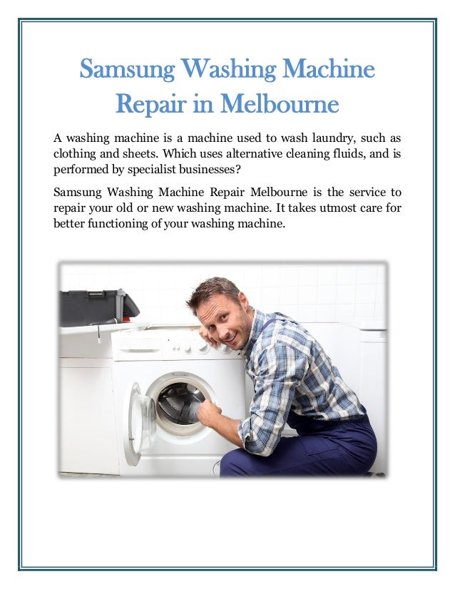 Samsung Washing Machine Repair Melbourne