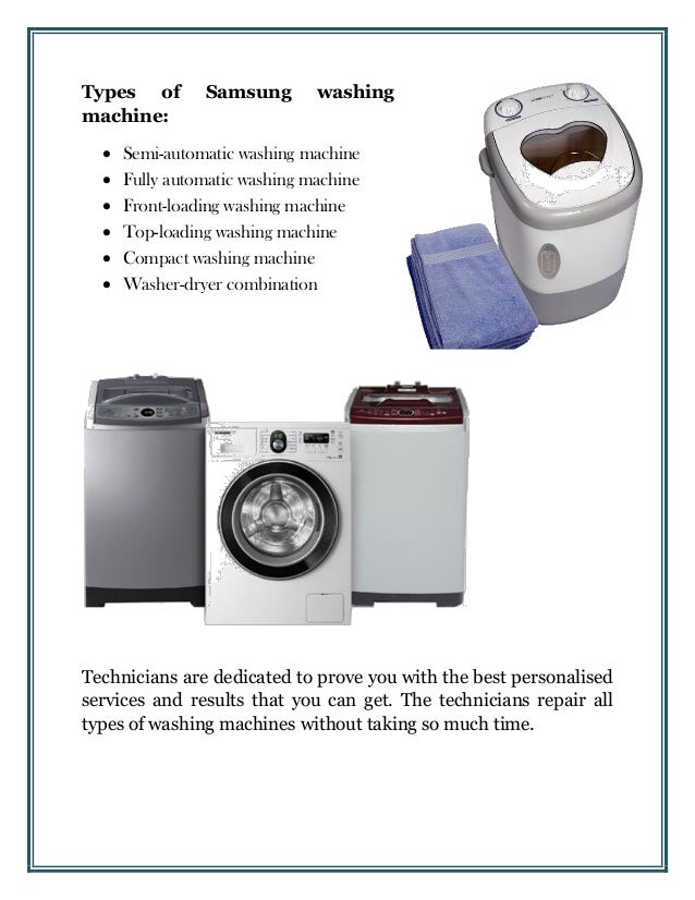 Samsung Washing Machine Repair Melbourne