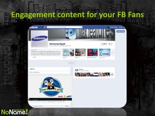 Engagement content for your FB Fans  