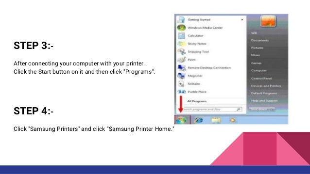 Samsung Wireless Printer Setup