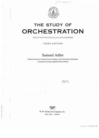 Samuel adler-the-study-of-orchestration-3rd-editionpdf | PDF
